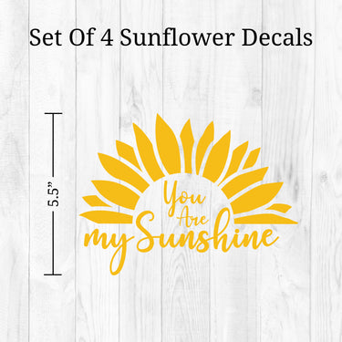 Sunflower Mirror Decals